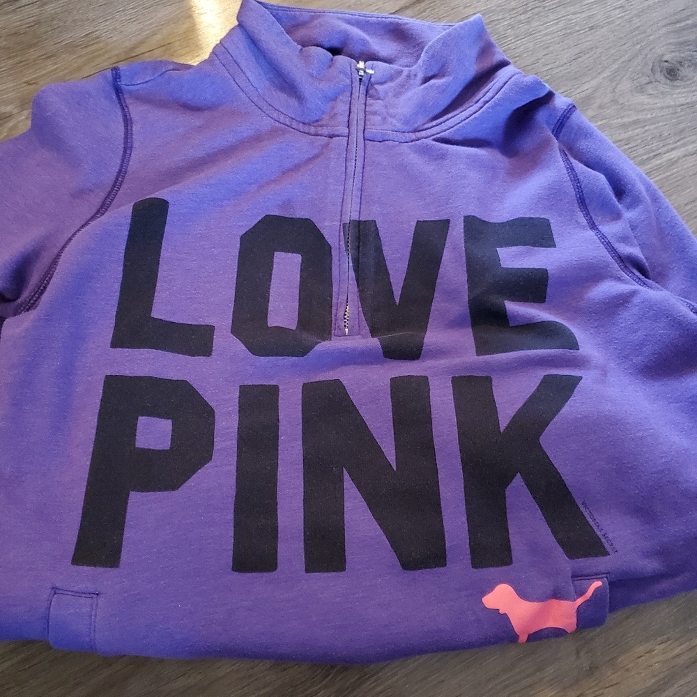 Pink half zip